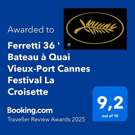 Ferretti 36 ' Bateau A Quai Vieux-Port Cannes Festival La Croisette Luaran gambar